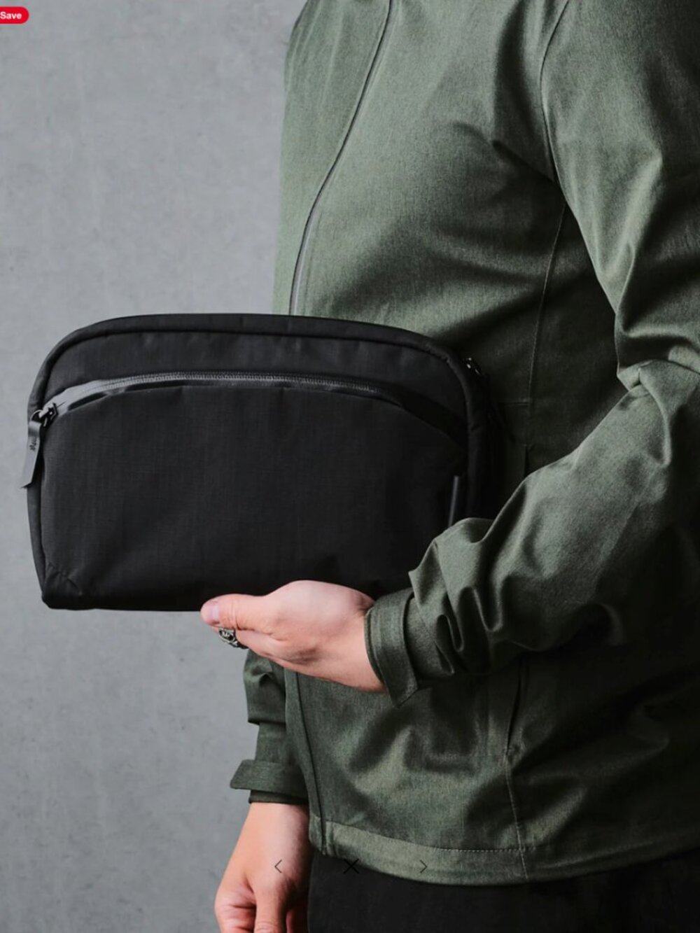 NWT ALPAKA Flight Sling 2L Black Axoflux 210D